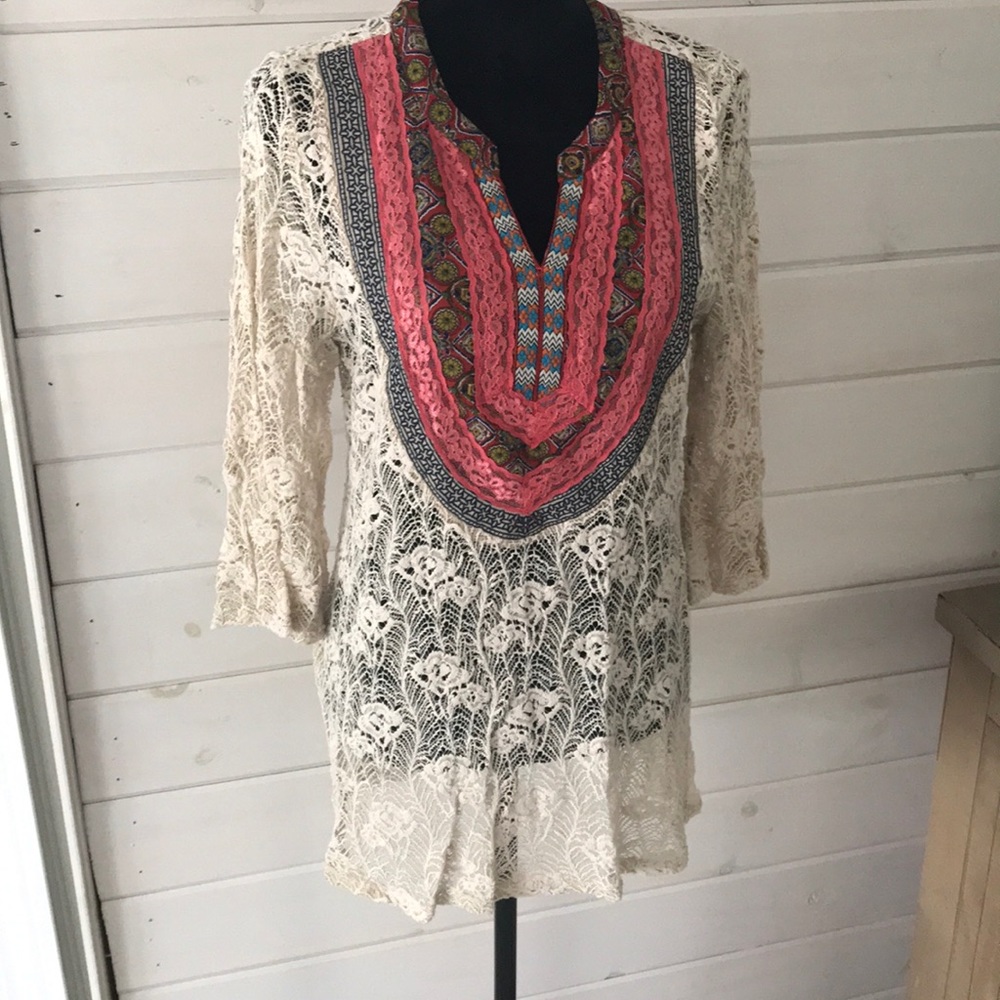 Lace top by BKE
